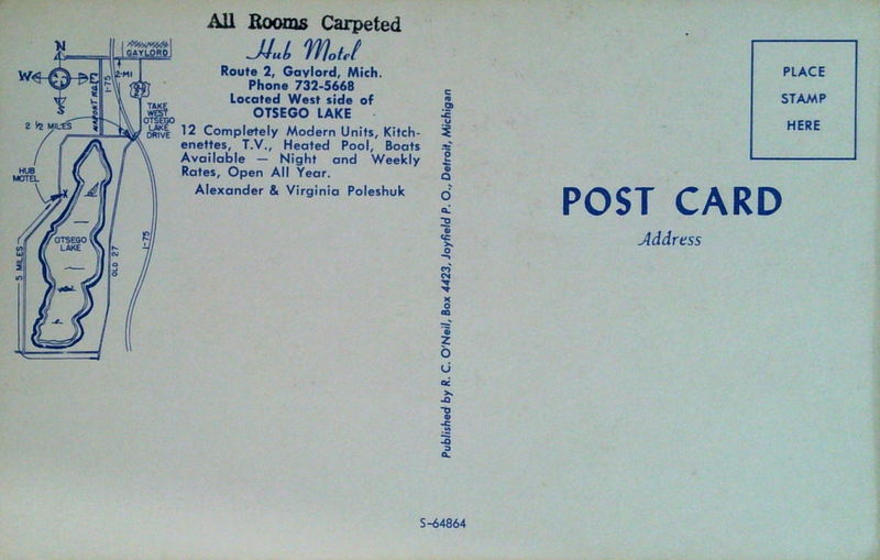 Channel Inn Resort (Hub Motel) - Vintage Postcard (newer photo)